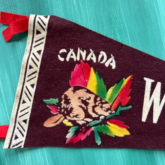 Vintage Whitehorse Canada Pennant - Picture 2 of 3